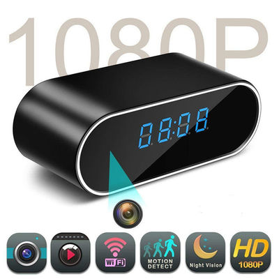 Gece Görüş 1080p Masa Güvenlik Kamera Saati Gizli Kameralı Çalar Saat