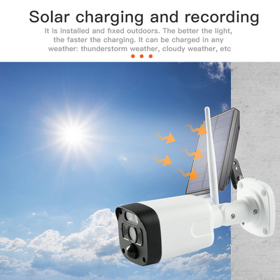 1080P Güneş Paneli Düşük Pil Açık Wifi iP Kamera 18650 İki yönlü ses ile Şarj Edilebilir Pil Solar Şarj Kam