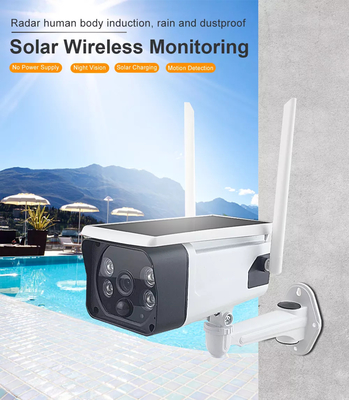 Akıllı Ev Düşük güç tüketimi Pil kablosuz Güneş Kamerası Dış Mekan Gözetim Güvenlik Wifi Kamera