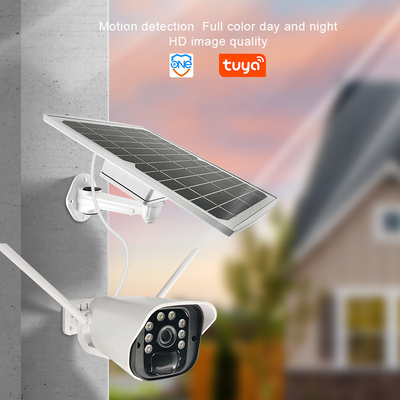 Güneş Güvenlik Kamerası Dış Mekan Kablosuz Akülü 1080p Ev WiFi Spot Işığı Renkli Gece Görüşü IP66 PTZ Kamera